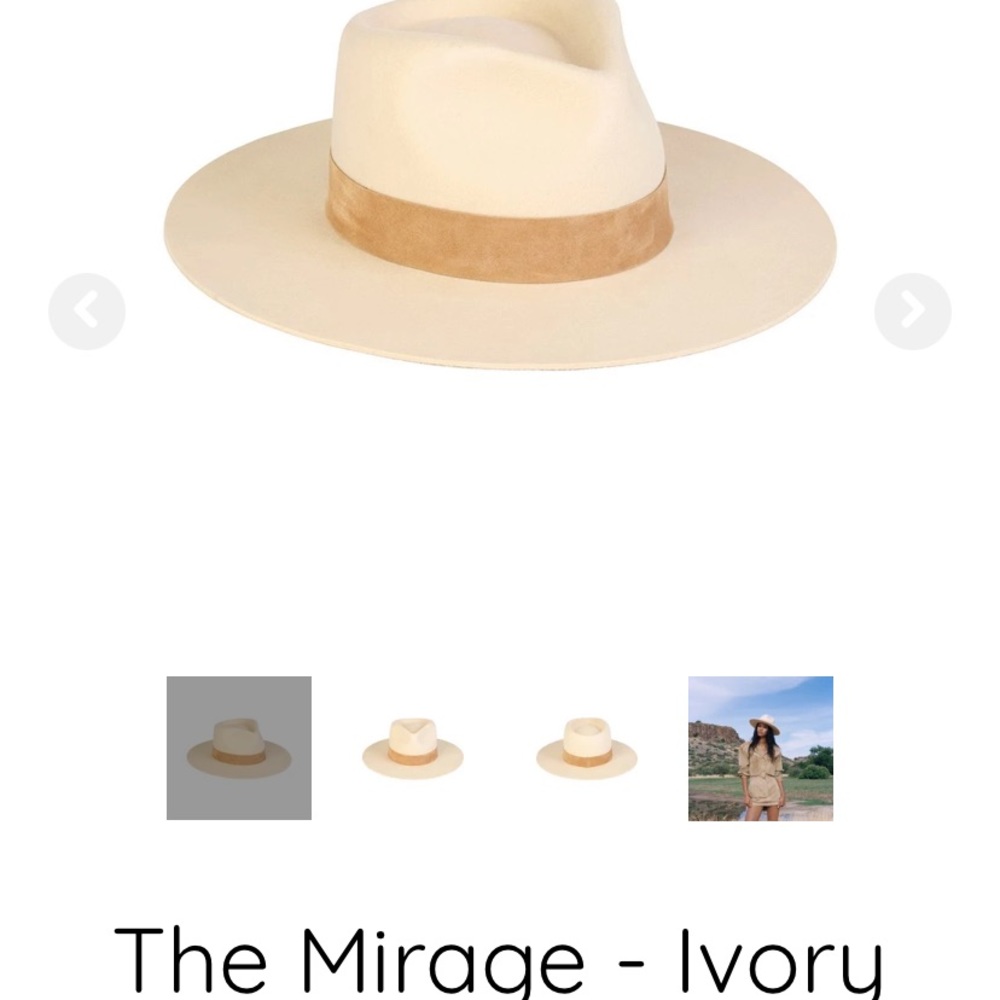 Lack of Color Mirage ivory Fedora Lg.